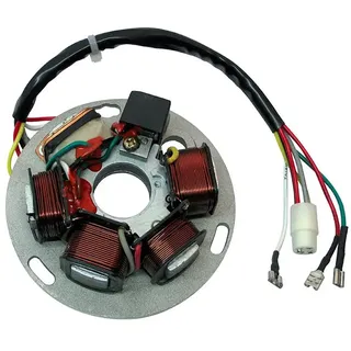Hyp Piaggio Vespa Pxe 125 Cc 6 Poles/4 Pins With Electric Start Stator - Multicolor - One Size