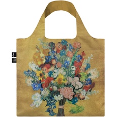 LOQI Vincent Van Gogh VGM 50th Anniversary Bouquet/Flower Pattern Gold Recycled Bag, mehrfarbig, Zeitgenössisch