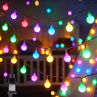 LEDYA Kugel Lichterkette LED 12 m Bunt