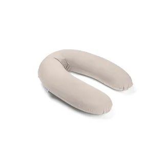 Doomoo Still-& Schwangerschaftskissen Buddy, 180cm inkl. Bezug aus Tetra Bio-Baumwolle, mit feiner EPS-Mikroperlenfüllung, Oeko-TEX Standard 100, Corduroy Sand