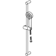 Bild von HANSABASIC Wandstangengarnitur, 3-strahlig, chrom, 55780133