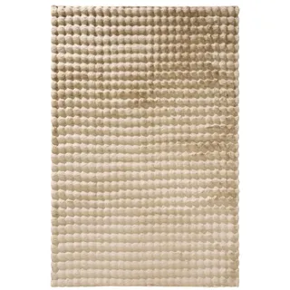 benuta Fellteppich Dave, rechteckig, Höhe: 21 mm, Kunstfaser, Berber, Ethno-Style, Wohnzimmer beige|weiß 160 cm x 230 cm x 21 mm