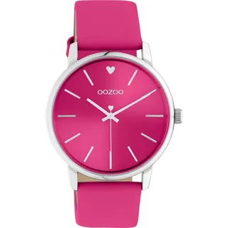 Oozoo Damen Armbanduhr Timepieces C10989 Analog Leder pink UOC10989