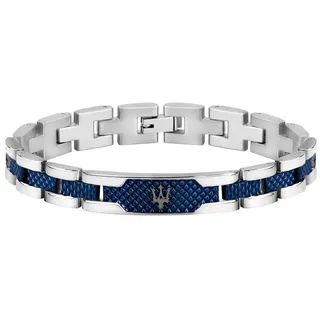 Maserati Armband Edelstahl blau Herren