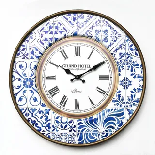 Mobili Rebecca Rebecca Mobili Wanduhr 50 cm 5/50/50 blau