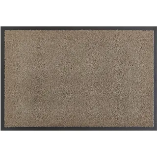 andiamo Fußmatte Verdi - Schmutzfangmatte für den Hauseingang - ideal als Fußmatte innen oder als Fußabtreter im überdachten Außenbereich - Fußabstreifer für Haustür 80 x 120 cm Taupe