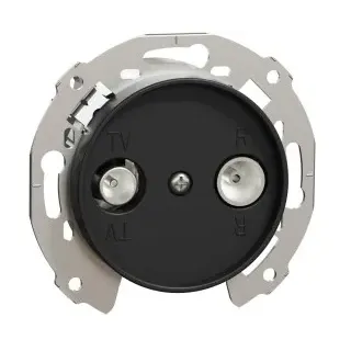 Elso WDE011751 Antennensteckdose, R/TV, 862MHZ Stichleitung, 3db schwarz RENOVA