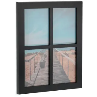 Relaxdays Bilderrahmen schwarz 18x13 cm 4er Set
