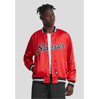 Starter Black Label Kurzjacke Starter Satin College Jacket rot S