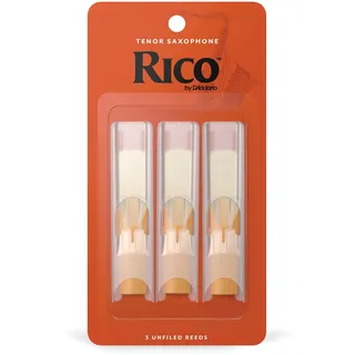 D'Addario Rico Organic Tenorsaxophonblätter Stärke 2.5, 3er-Pack