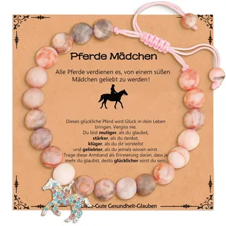 Aretas Pferde Armbänder für Mädchen Damen Pferde Zubehör Deko Christmas Valentines Schmuck Geschenke für Enkelin, Tochter, Nicht Teenager Jugendliche und Kinder im Alter