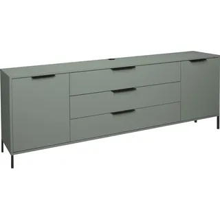 Mäusbacher Sideboard »Bonnie«, Breite 216 cm mit Quadratgestell grün