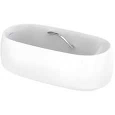 Bild TOTO Floating Badewanne, rund, freistehend, 1700x835x580mm, mit Wannengriffe, Recline Comfort, PJY1744HPWEE#MW