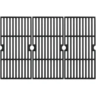 FORYEYC 43 x 63 cm Gusseisen Grillrost für Enders Boston 3 / Monroe Pro 3 | Grillrost Ersatzteile für Landmann Triton 3 4, Charbroil Advantage, Barbecook Siesta 310, ProfiCook PC-GG 1058 1059, 3 Stück