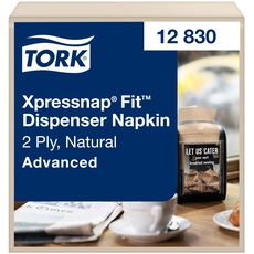 Tork Xpressnap Fit® Natur Spenderserviette N14, 2-lagig, 720 Stück, 12830