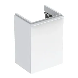 Geberit Smyle Square Handwaschbecken Unterschrank, 500351, 442x617x356mm, mit eine Tür, linksöffnend, 500.351.00.1 - Weiß