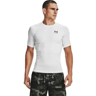 Under Armour HeatGear kurzarm Funktionsshirt Herren 100 white/black M