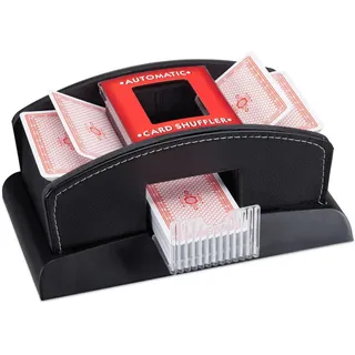 Relaxdays Kartenmischer , Kunststoff , 23.5x13.5 cm , Spielzeug, Sonstiges Spielzeug