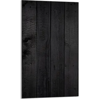 Herdabdeckplatte 30x52 Glaskeramikkochfeld Abdeckung Spritzschutz Glasplatte Deko Schneidebrett, Holz Schwarz