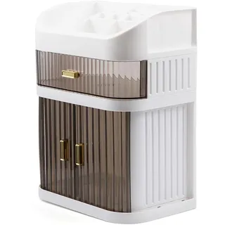 evomosa Make up Organizer mit Schubladen, Kosmetik Organiser, Staubdicht Große Kapazität Aufbewahrung Schminktisch Organizer für Schlafzimmer Badezimmer