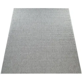Paco Home & Outdoor Teppich wetterfest Garten Terrasse flachgewebt Uni Sisaloptik robust 120x160 cm