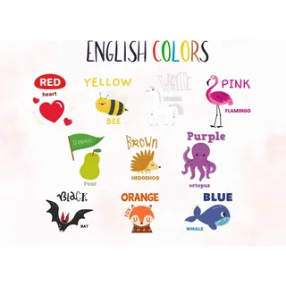 Pädagogische Magnetmatte für Heizkörper Lernfarben Tiere 60x100cm