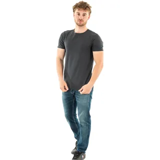 Levi's Herren T-Shirts, Vorteilspack - Rundhals, Kurzarm, einfarbig Schwarz M