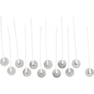 Glorex  Kerzendochte mit Wachs 80 mm 12 Stück