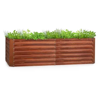 Blumfeldt Rust Grow Hochbeet 200 x 100 x 60 cm Braun