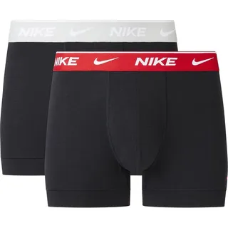 Nike 0000KE1085-M18 Trunk 2PK Men's Underpants Mens Blck w.Uni. red/lt gr. Heather wb XS