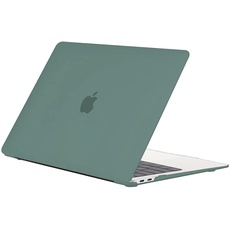 EooCoo Hülle kompatibel mit MacBook Air 13 Zoll M1 A2337 A2179 A1932, 2021 2020-2018 veröffentlicht, Hartschalen-Schutzhülle aus mattem Kunststoff, Nachtgrün