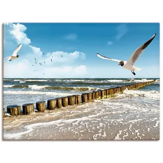 Artland "Ostsee" Gewässer 1 Stk. tlg. als Leinwandbild, Poster in verschied. Größen, farbe bild(er): blau