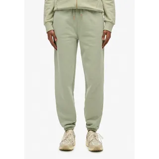 Superdry Sweathose "ESSENTIAL LOGO JOGGER HB", Damen, Gr. M, N-Gr, grün (dusty sage), Sweatware, Obermaterial: 100% Baumwolle, unifarben, lang, Hosen Sweathose