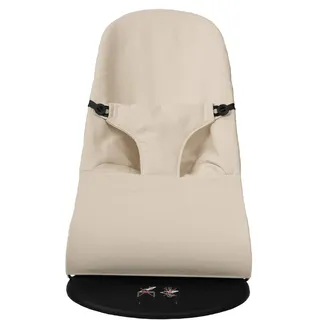 Babyline Bezug für BabyBjörn Balance Soft Hängematte (ersetzt Originalpolster), hypoallergen, sehr weich, atmungsaktiv (Piqué Beige)
