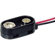 Bild von 9V-I-Clip-S Batterieclip 1x 9V Block Druckknopfanschluss (L x B x H) 26 x 13 x 8mm