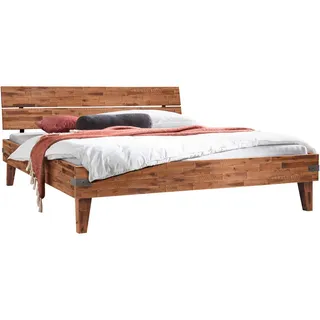 Hasena Bett , Braun, Akaziefarben , Holz , Akazie , massiv , Höhe ca. 22 cm , 200x200 cm , in verschiedenen Größen erhältlich , Schlafzimmer, Komplette Schlafzimmer und Serien, Schlafzimmerserien