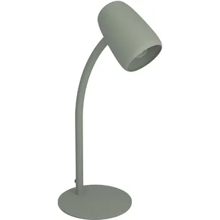 EGLO Tischleuchte "CARLO Tischlampe - Stahl - E14 - 1X18W - IP20", grün, 1, H: 46cm, 1 Stk., Leuchten, Nachttischlampe, Flexarm, 1,5 m Kabelschalter, L8,5 x B8,5 x H46 cm, Tischleuchte