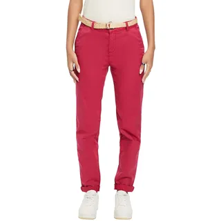 ESPRIT Damen 023ee1b333 Hose, Dark Pink, 32W / 34L EU