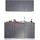 Küchenzeile 150 cm Grau-Weiß