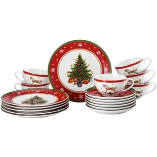 Hutschenreuther Happy Wintertime Kaffeeservice 18-tlg. mehrfarbig