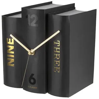 Karlsson Uhr Book 20/20/15 cm , Papier , Rechteckig , 20x20x15 cm , Ce , Dekoration, Uhren, Tischuhren