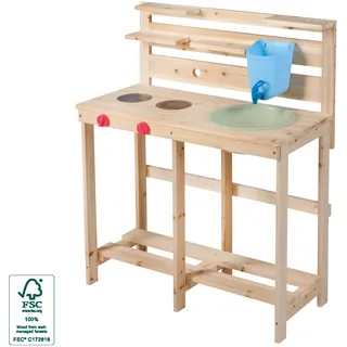 Happy People Outdoor-Spielküche FSC® - schützt Wald, beige