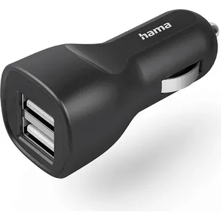 Hama KFZ-Ladegerät 2x USB-A 12 W Schwarz