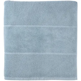 Schiesser Saunatuch "Turin in angesagter Reiskornoptik" Made in Green, hellblau