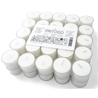 Pritogo Teelichter 50 St. weiß