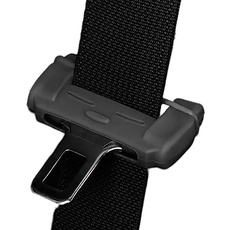 MuStone Auto Sicherheitsgurt Schnalle Abdeckung, Anti-Kratz-Silikon Sicherheitsgurt Schnalle Abdeckung, Auto Innenraumschutz für Rücksitz (Schwarz)
