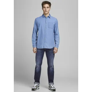 JACK & JONES Regular-fit-Jeans »JJICLARK JJORIGINAL JJ 678 NOOS« Jack & Jones denim-blue