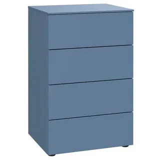 Xora Kommode , Blau , Holzwerkstoff , 4 Schubladen , 50x79x41 cm , Typenauswahl, Beimöbel erhältlich, stehend, in verschiedenen Größen erhältlich, in verschiedenen Holzdekoren erhältlich , Kleinmöbel, Kommoden, Kommoden