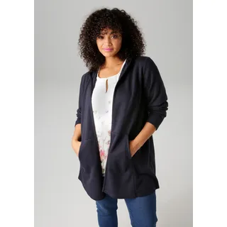 aniston plus Aniston PLUS, Sweatjacke mit Kapuze, blau