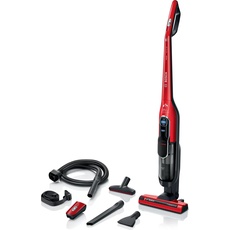 Bosch Hausgeräte Serie 6 BCH86PET2 stick vacuum/electric broom Bagless Black, Red, Staubsauger, Rot, Schwarz
